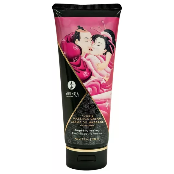 Shunga - creme de massagem - framboesa - 200ml