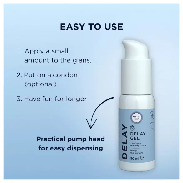 Mister Size - gel retardador de ejaculação - 50ml