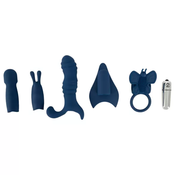 Magic Shiver - kit de vibradores - silicone azul