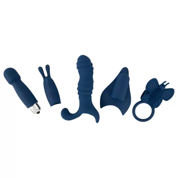 Magic Shiver - kit de vibradores - silicone azul