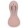 Lonely - vibrador rosa à prova d'água com sucção e lambida, recarregável