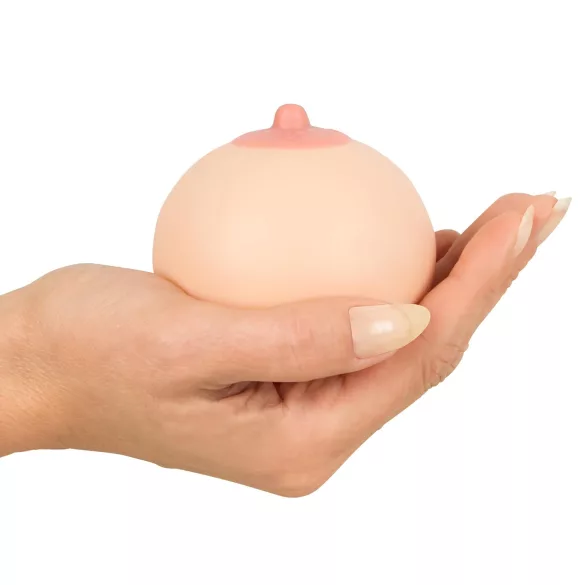 Stresszlabda - bola antiestresse seio feminino cor natural