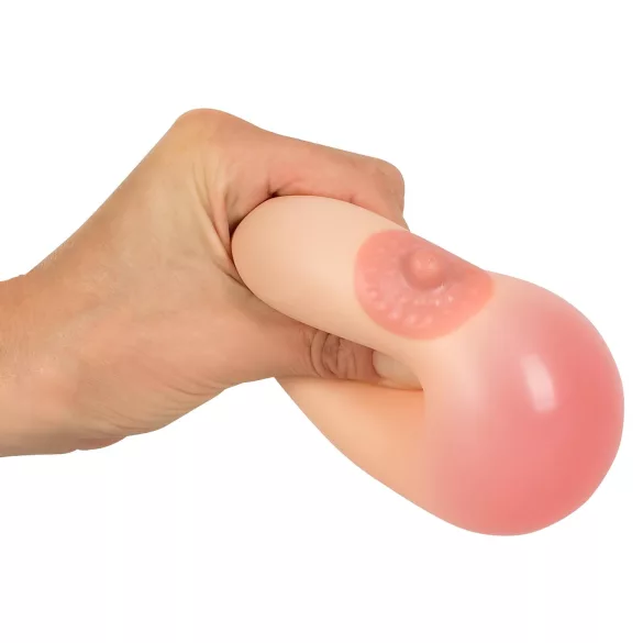 Stresszlabda - bola antiestresse seio feminino cor natural