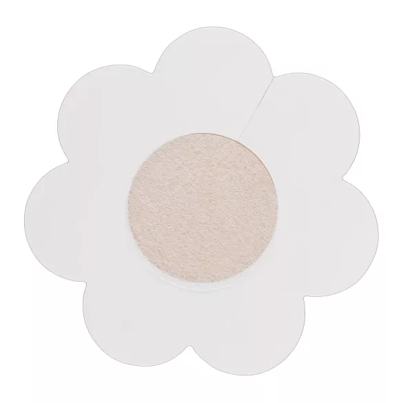 Cottelli - adesivo de mamilos flor - cor natural - 12 unidades