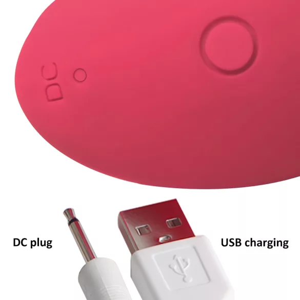 Cotoxo Saddle - vibrador de próstata com controle remoto - silicone vermelho