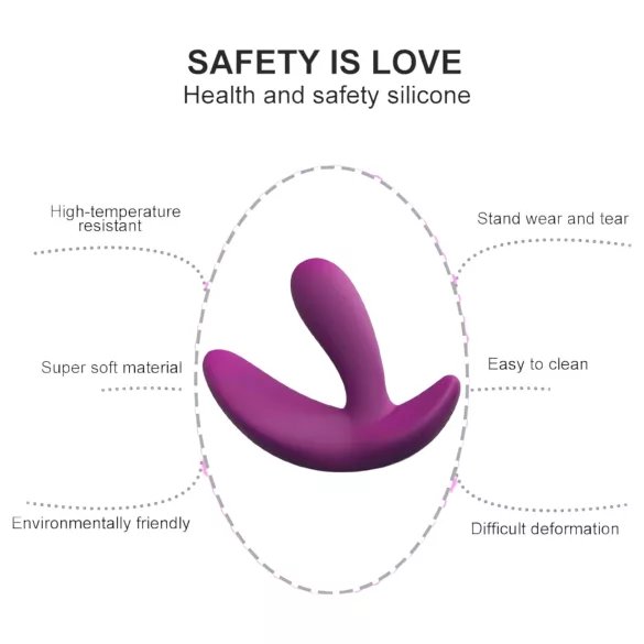 Cotoxo Saddle - vibrador de próstata com controle remoto - cor violeta