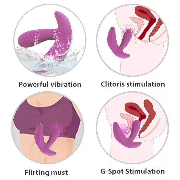 Cotoxo Saddle - vibrador de próstata com controle remoto - cor violeta