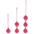 Cotoxo Belle - bolas de pompoarismo 3 peças - silicone vermelho
