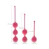 Cotoxo Belle - bolas de pompoarismo 3 peças - silicone vermelho