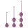 Cotoxo Belle - bolas Ben Wa - kit 3 peças - roxo