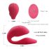 Cotoxo Cupid 2 - Vibrador para casais com controle remoto (vermelho)