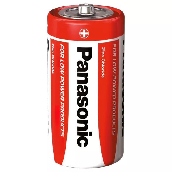 Panasonic - Pilha baby R14 C - pacote com 2 unidades