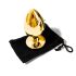 Sunfo - Plug Anal de Metal com Pedra Vermelha (Dourado)