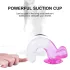 Sunfo - dildo com ventosa e escroto - 22cm - transparente roxo
