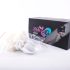 Sunfo - plug anal com rabo de coelho (preto e branco)