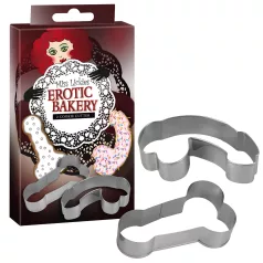 Cortador de biscoito pênis - conjunto 2 peças
