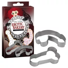 Cortador de biscoito pênis - conjunto 2 peças