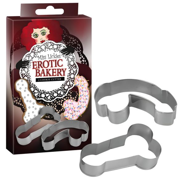 Conjunto de Formas para Biscoitos - Formato de Pênis (2 peças)