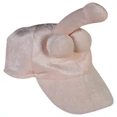   Gorro de pelúcia com pénis - acessório para despedida de solteira