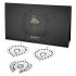 Conjunto íntimo de joias Diamantes Brilhantes - 3 peças (preto)