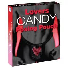 Comestível - calcinha tanga - formato coração - doce