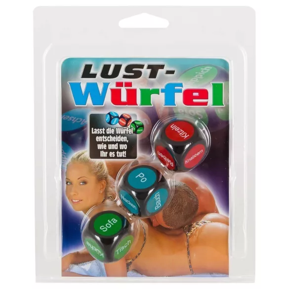 Dado erótico - alemão - 3 peças