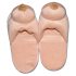 Pantufas de pelúcia naturais - formato de seio