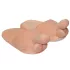 Chinelo divertido - formato pênis - bege