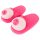 Pantufas de Pelúcia Rosa - Formato de Seio