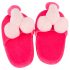Pantufas de pelúcia rosa - formato de pênis