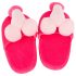 Pantufas de pelúcia rosa - formato de pênis