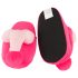 Pantufas de pelúcia rosa - formato de pênis
