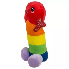 Pelúcia pênis - almofada 30 cm - arco-íris