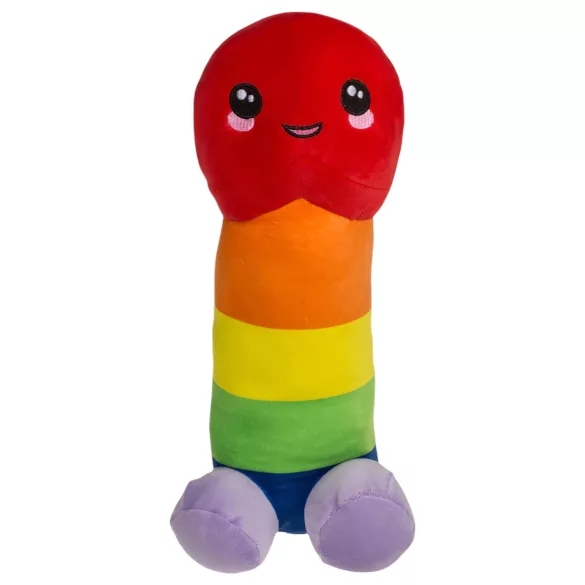 Pelúcia pênis - almofada 30 cm - arco-íris