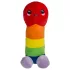 Pelúcia pênis - almofada 30 cm - arco-íris