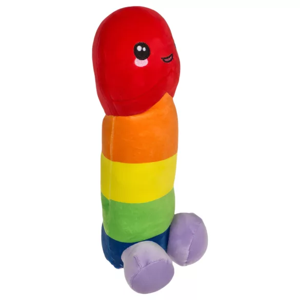 Pelúcia pênis - almofada 30 cm - arco-íris