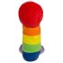 Pênis de Pelúcia - 30 cm (arco-íris)