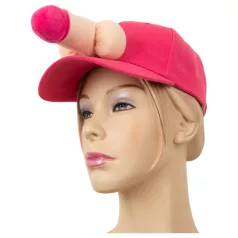 Boné com pênis - decoração divertida - rosa