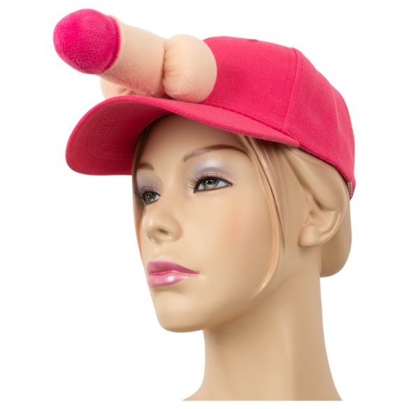 Boné de beisebol com pênis (rosa)