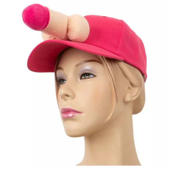 Boné com pênis - decoração divertida - rosa