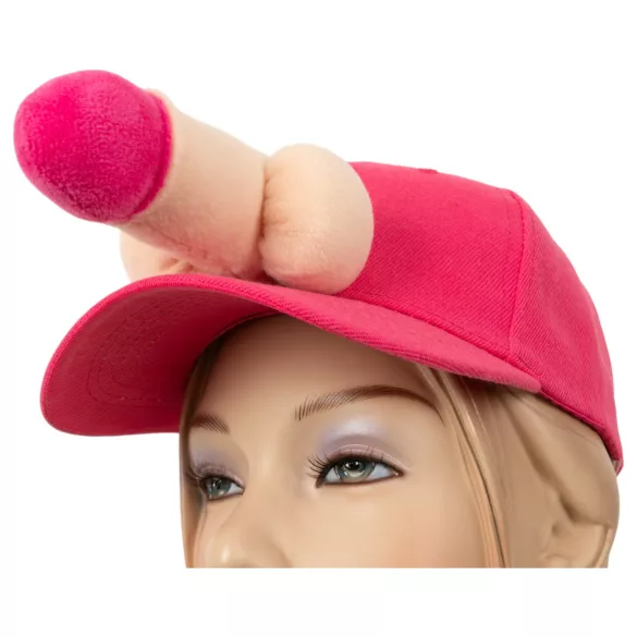 Boné com pênis - decoração divertida - rosa