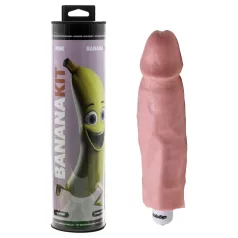 Bananakit - conjunto para moldar pénis com vibrador (rosa)
