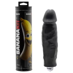 Bananakit - conjunto para moldar pénis com vibrador (preto)