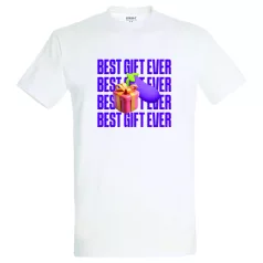 Melhor Presente - Camiseta Masculina (Branca) - XXL
