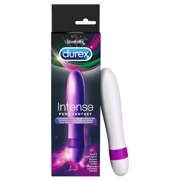 Durex Intense Pure Fantasy - vibrador varinha - branco