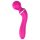 Solitude 2em1 - massageador e vibrador G com 3 acessórios (rosa)