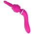 Solitude 2em1 - massageador e vibrador G com 3 acessórios (rosa)