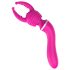 Solitude 2em1 - massageador e vibrador G com 3 acessórios (rosa)