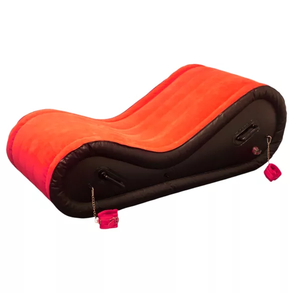 Almofada Mágica Desirel - Mobiliário sexual BDSM insuflável - com algemas (vermelho)