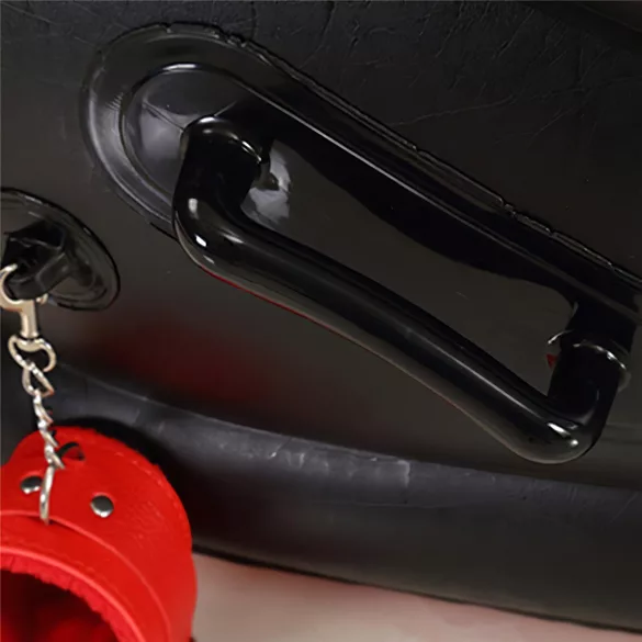 Magic Pillow - Mobiliário sexual inflável BDSM - com algema - grande vermelho